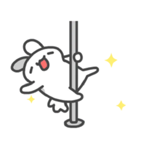 貓貓蟲咖波與兔兔-愛閃閃 - Sticker 9