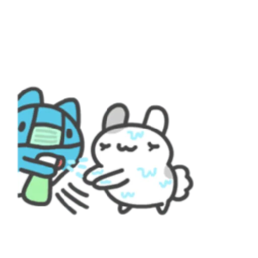 貓貓蟲咖波與兔兔-愛閃閃 - Sticker 12