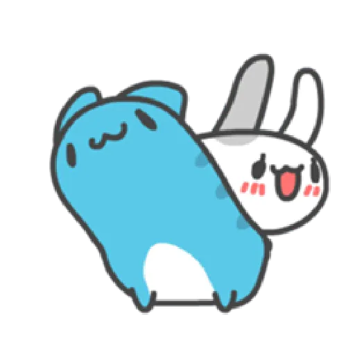 貓貓蟲咖波與兔兔-愛閃閃 - Sticker 21