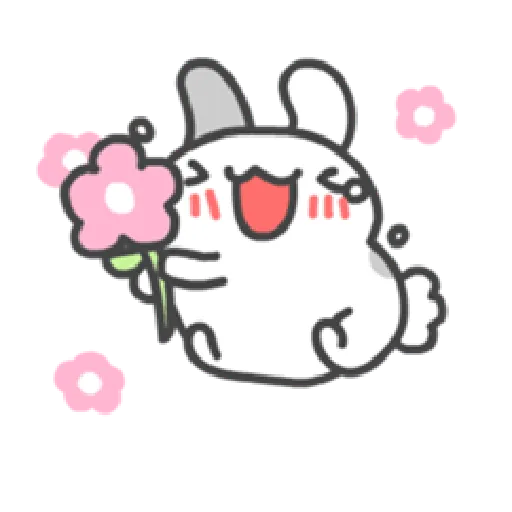 貓貓蟲咖波與兔兔-愛閃閃 - Sticker 22
