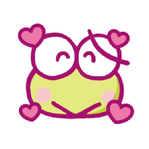 KEROKEROKEROPPI Emoji (Love) - 1 - Sticker 9
