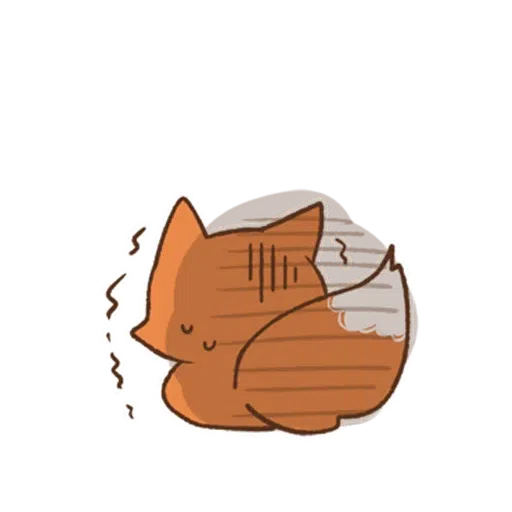 cute orange fox - Sticker 29