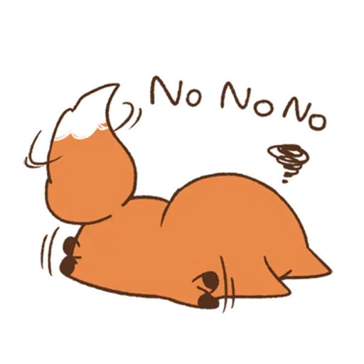 cute orange fox - Sticker 12