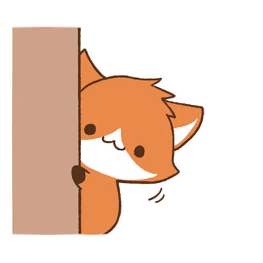 cute orange fox - Sticker 25