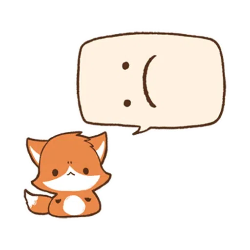 cute orange fox - Sticker 19