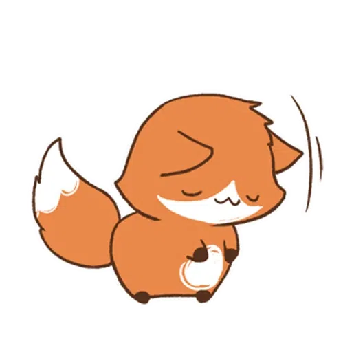 cute orange fox - Sticker 11