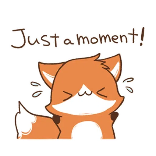 cute orange fox - Sticker 15