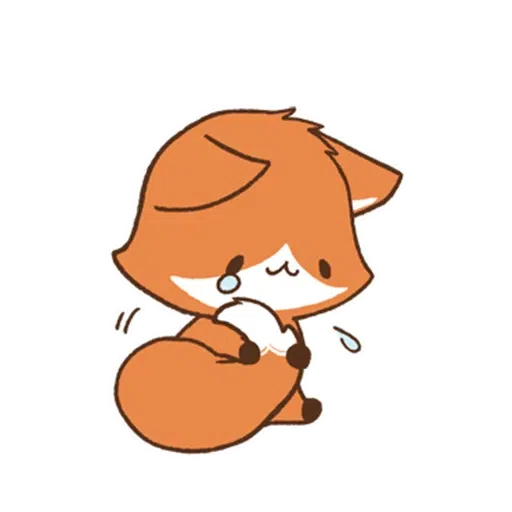 cute orange fox - Sticker 14