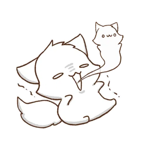 cute orange fox - Sticker 30
