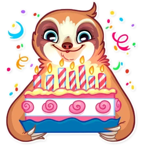 Perezoso simpático - Sticker 22