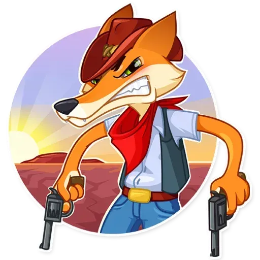 Cowboy Fox - Sticker 20