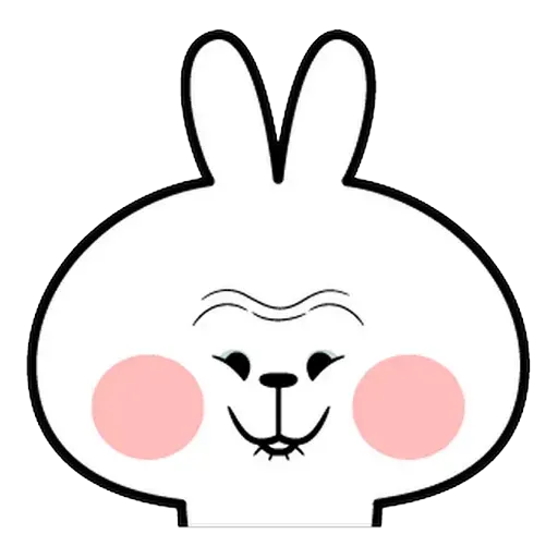 Spoiled rabbit Face 1 - Sticker 29