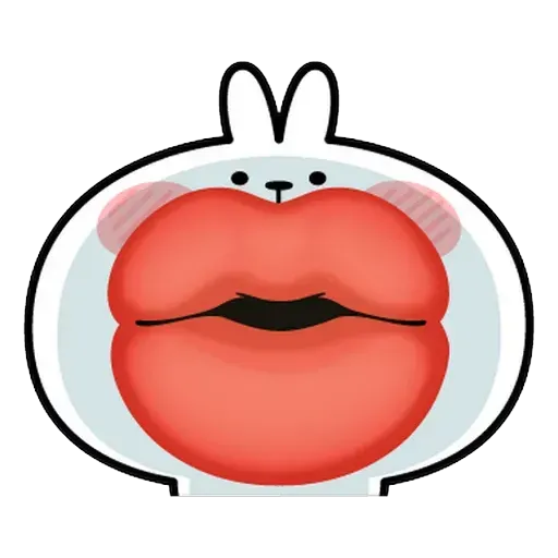 Spoiled rabbit Face 1 - Sticker 12