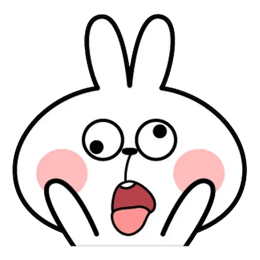 Spoiled rabbit Face 1 - Sticker 24