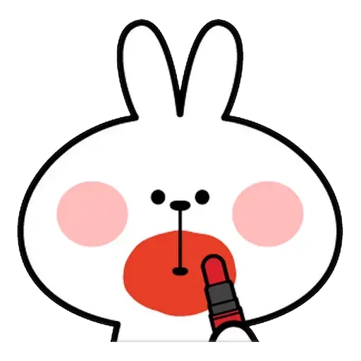 Spoiled rabbit Face 1 - Sticker 11