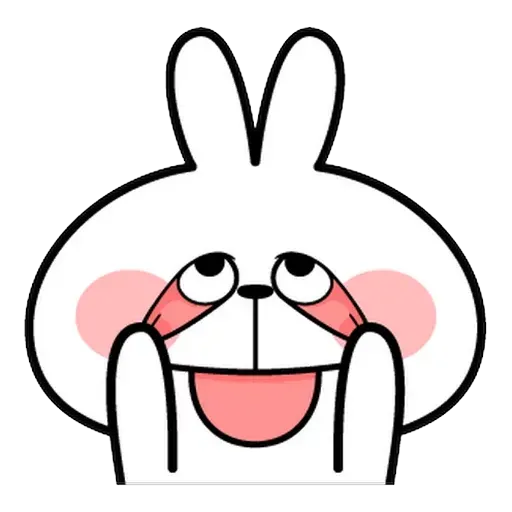 Spoiled rabbit Face 1 - Sticker 27