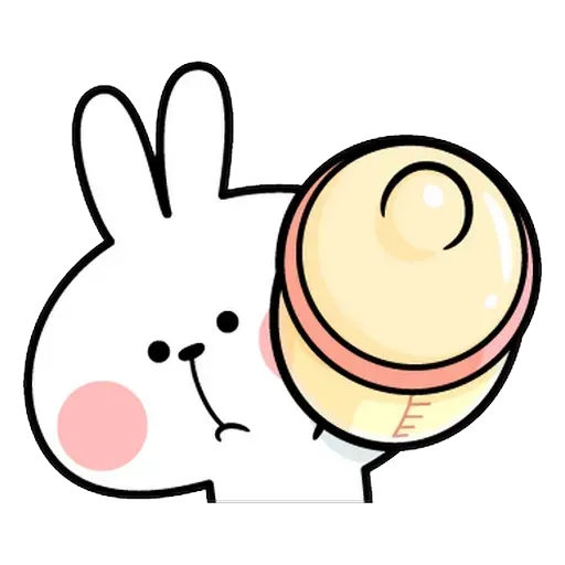 Spoiled rabbit Face 1 - Sticker 21