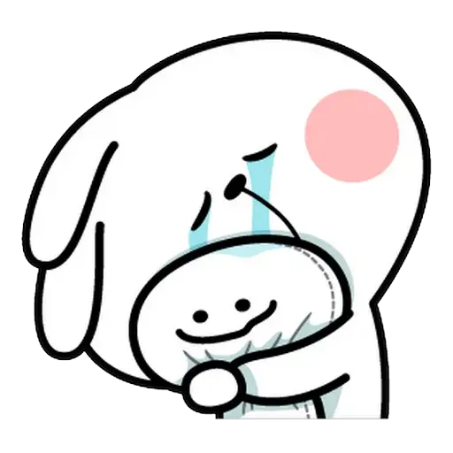 Spoiled rabbit Face 1 - Sticker 15