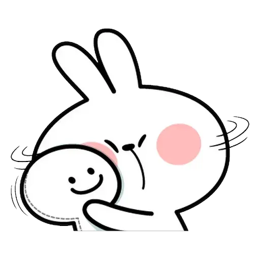 Spoiled rabbit Face 1 - Sticker 16