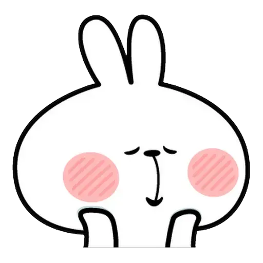 Spoiled rabbit Face 1 - Sticker 10