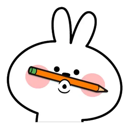 Spoiled rabbit Face 1 - Sticker 25