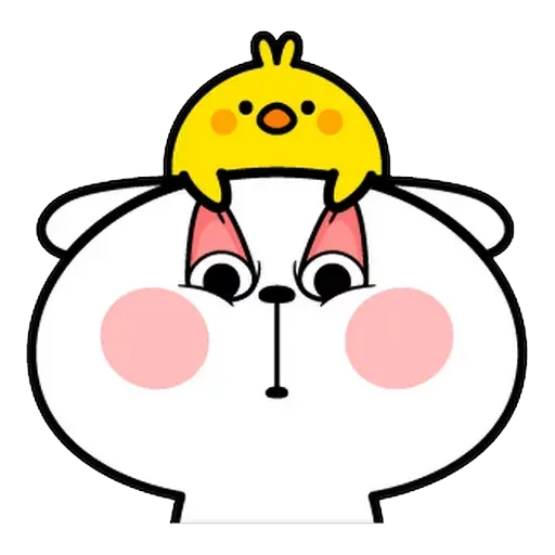 Spoiled rabbit Face 1 - Sticker 28