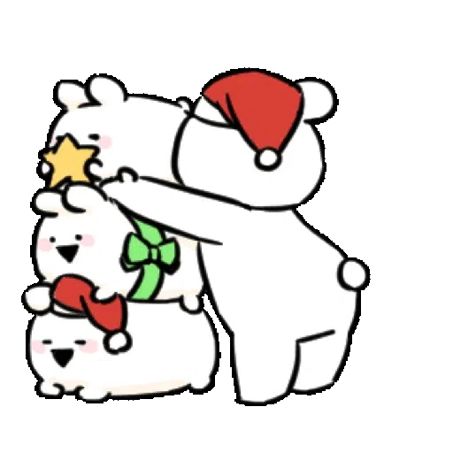 Extremely Little Rabbit & Bear 聖誕特輯 - Sticker 24