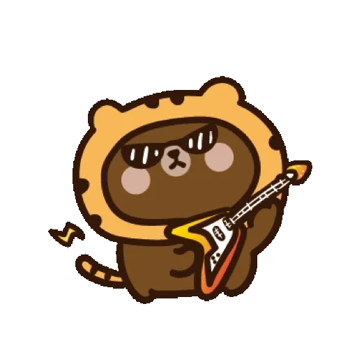 激動小饅頭♥LINExBROWN 虎年的熊大 (新年, CNY) GIF* - Sticker 13
