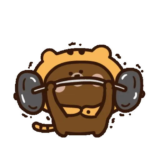 激動小饅頭♥LINExBROWN 虎年的熊大 (新年, CNY) GIF* - Sticker 11