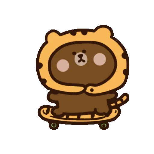 激動小饅頭♥LINExBROWN 虎年的熊大 (新年, CNY) GIF* - Sticker 12