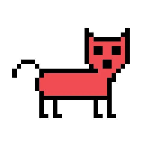 Color Pixel Cat - Sticker 12