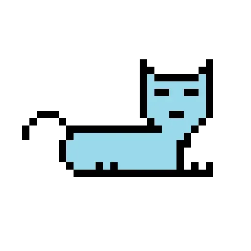 Color Pixel Cat - Sticker 20