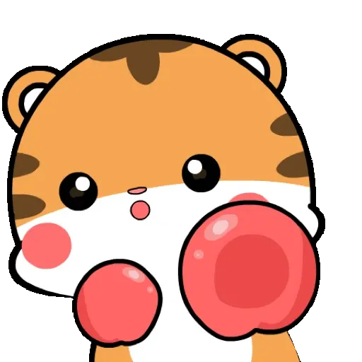 Lovely tiger   Pop-up stickers GIF* - Sticker 20