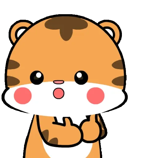 Lovely tiger   Pop-up stickers GIF* - Sticker 12