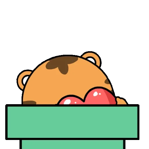 Lovely tiger   Pop-up stickers GIF* - Sticker 18