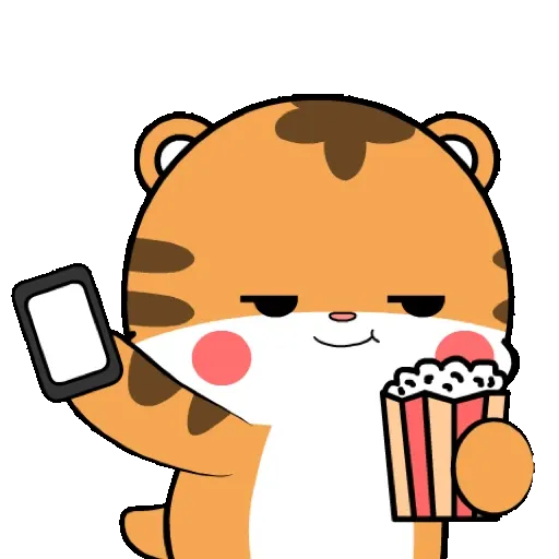 Lovely tiger   Pop-up stickers GIF* - Sticker 19