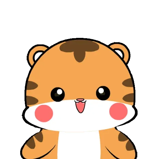 Lovely tiger   Pop-up stickers GIF* - Sticker 16