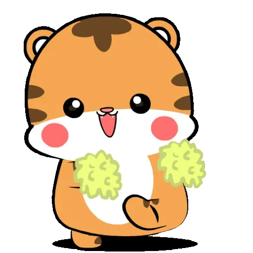 Lovely tiger   Pop-up stickers GIF* - Sticker 13