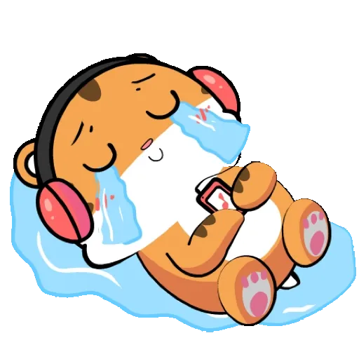 Lovely tiger   Pop-up stickers GIF* - Sticker 22