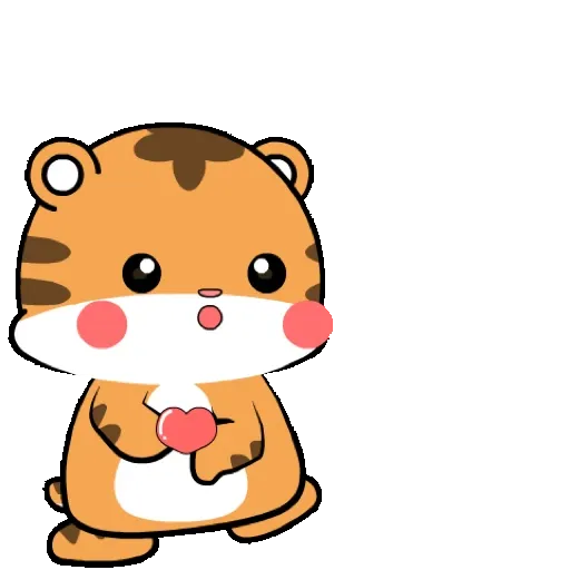 Lovely tiger   Pop-up stickers GIF* - Sticker 14