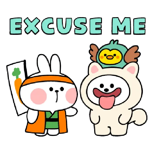 Rabbits Kawaii Costume - Sticker 18