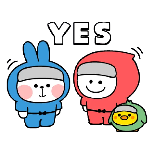 Rabbits Kawaii Costume - Sticker 14