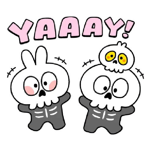 Rabbits Kawaii Costume - Sticker 15