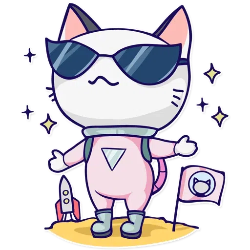 Astro Kitty - Sticker 10