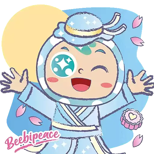 Beebipeace中秋節貼圖包 - Sticker 19