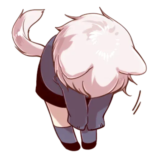 Cute cat ear boy - Sticker 18