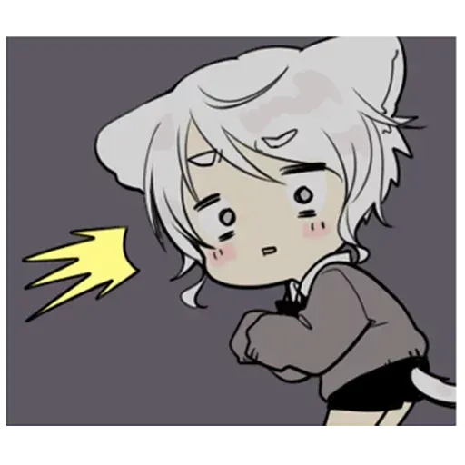 Cute cat ear boy - Sticker 20