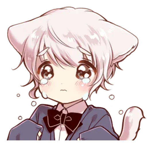 Cute cat ear boy - Sticker 15