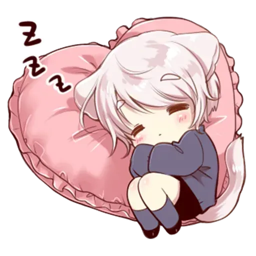 Cute cat ear boy - Sticker 13