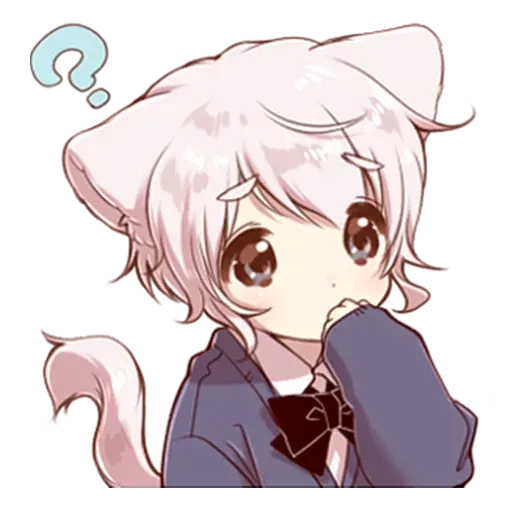 Cute cat ear boy - Sticker 14